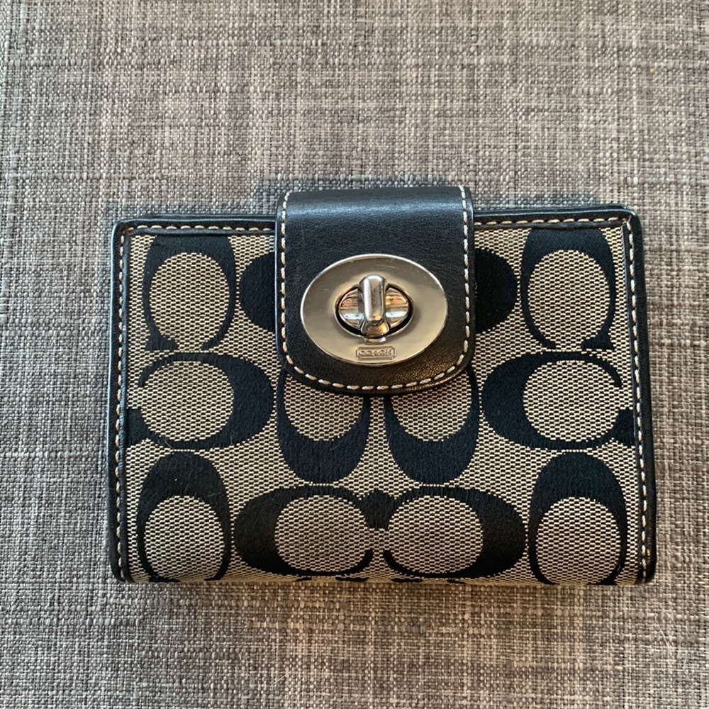 Coach monogram wallet - like new